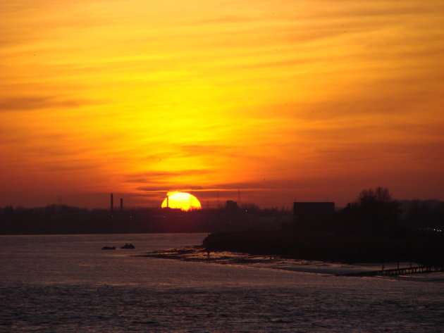 Sunset in Antwerp