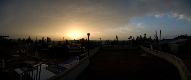 Panorama - Zonsopkomst in Ethiopie