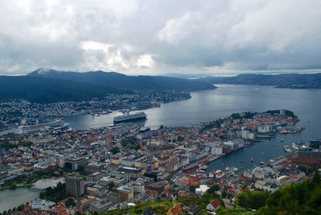 Uitzicht over Bergen