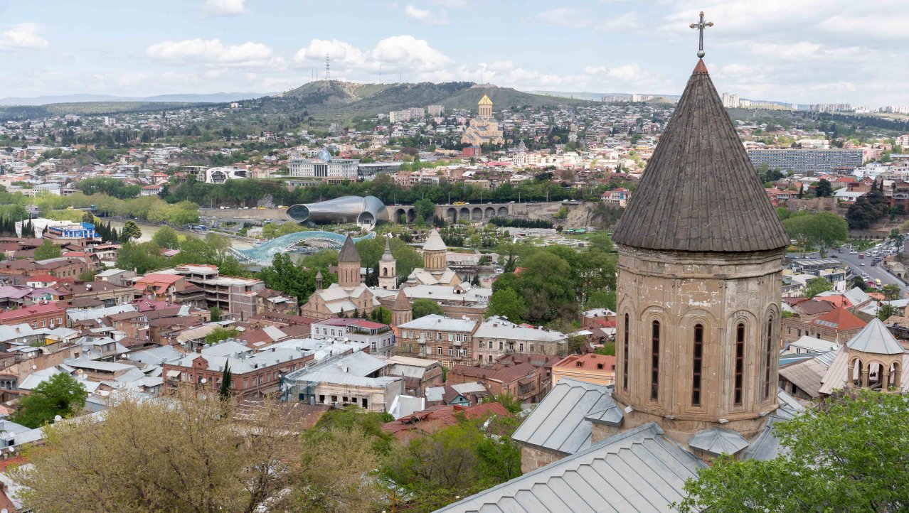 Panorama van Tbilisi