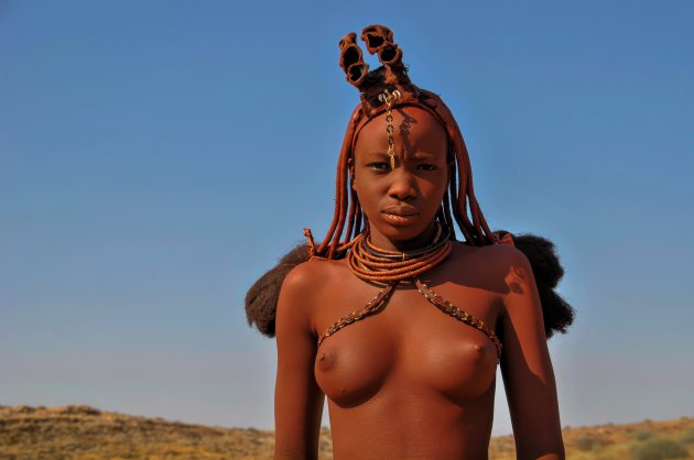 Himba vrouw in Namibie