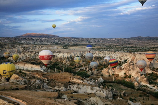 Ballonvaart in sprookjesachtig Cappadocië