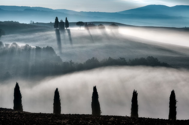 Mist in Toscane