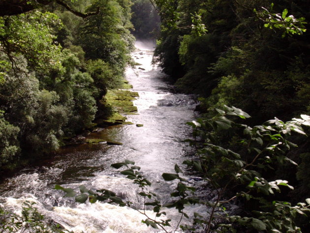 Waterval bij Lanark, The Falls of River Clyde