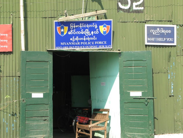 Politiepost in Yangon