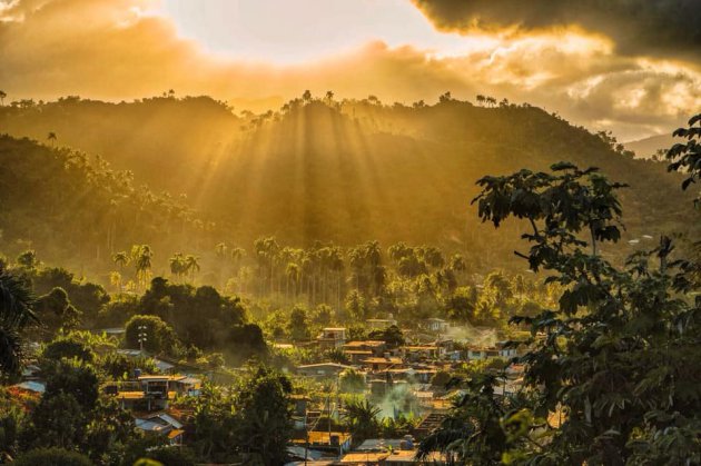 Zonsondergang in Baracoa