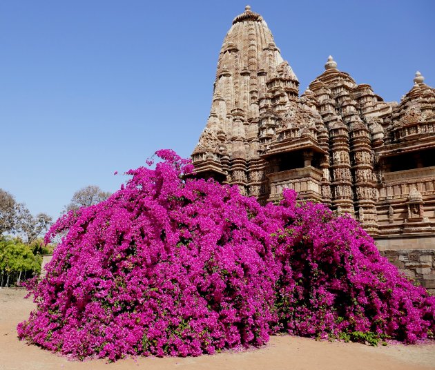 De tempels in Khajuraho