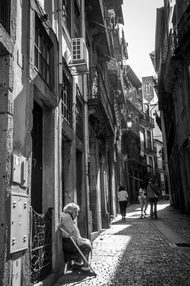Een straatje in Porto
