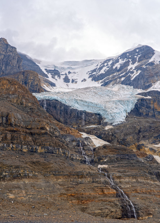 Uitzicht van Athabasca Glacier