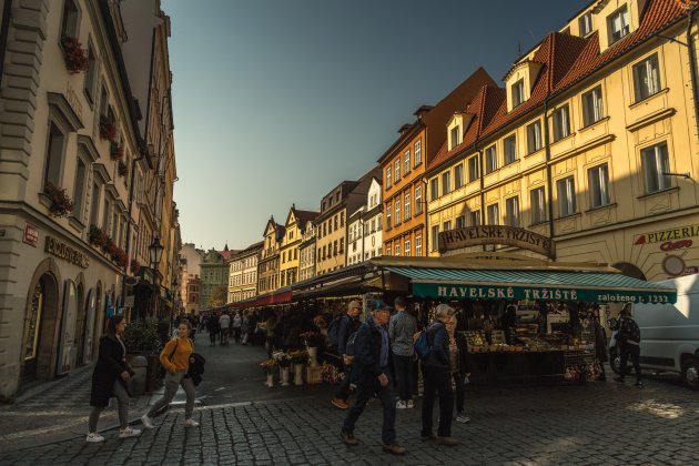 Dagelijks markt in Praag