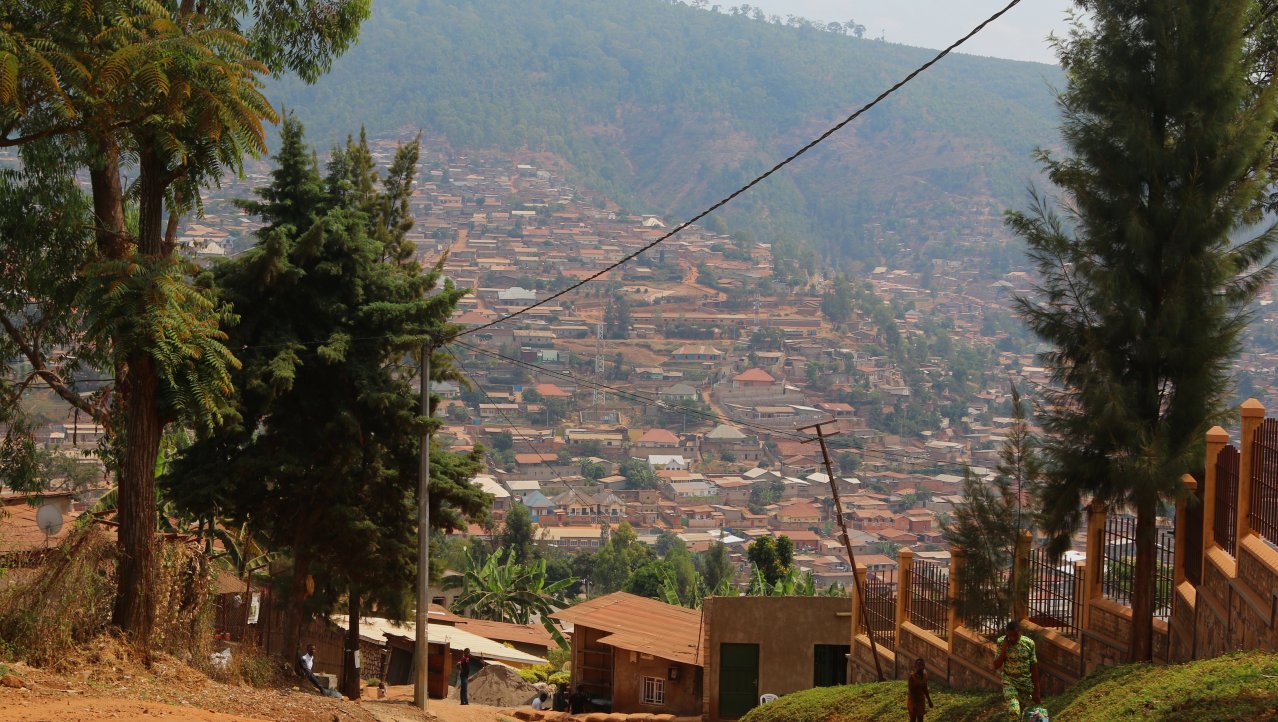 Kigali wandelend verkennen