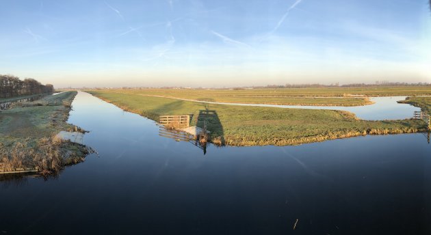 Uitzicht vogelkijhut Bloemendaal polder