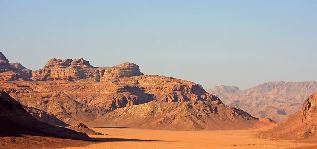 Wadi Rum in de ochtend