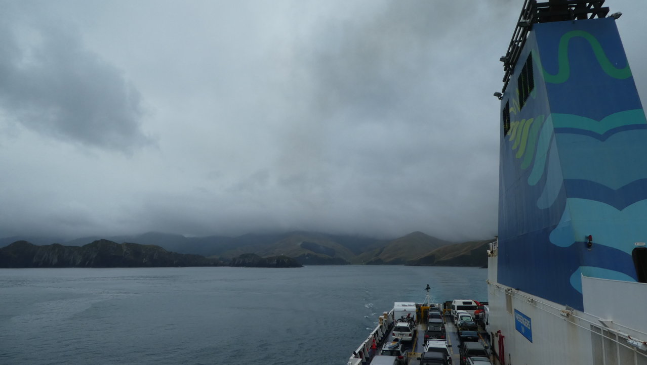 Op de ferry van Picton naar Wellington
