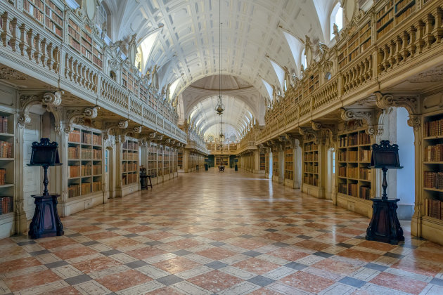 Bibliotheek in het Paleis van Mafra - Portugal