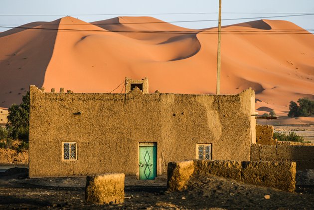 huis in de woestijn