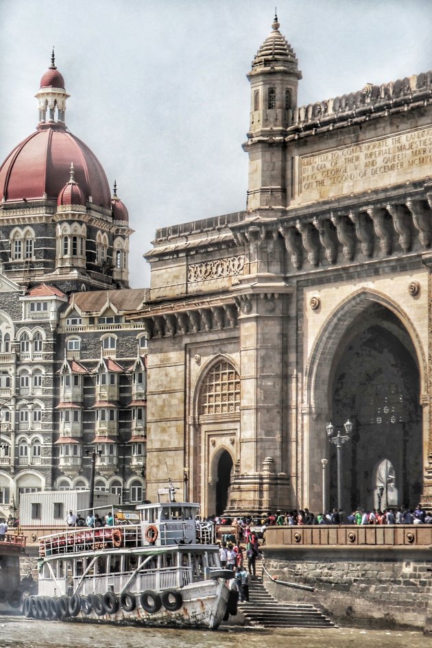Zicht op twee highlights in Bombay