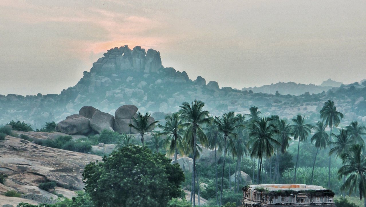 Up the hill in Hampi