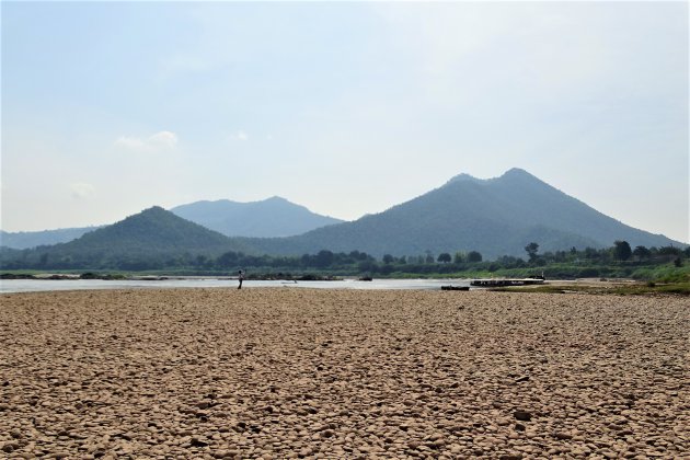Scherpe bocht in de Mekong.