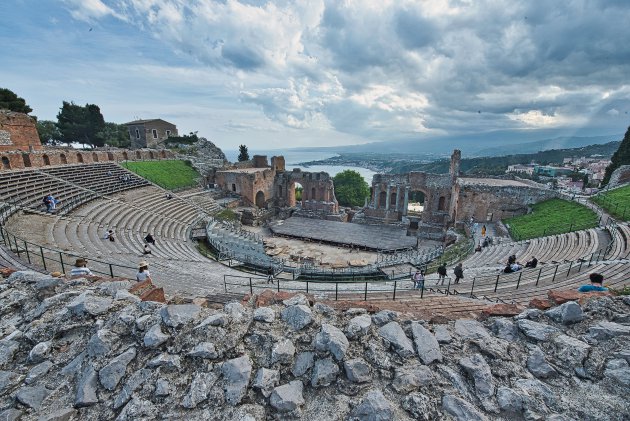Het Griekse Theater  van Taormina.