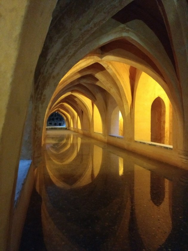 Real Alcázar,Sevilla.Ondergronds waterreservoir