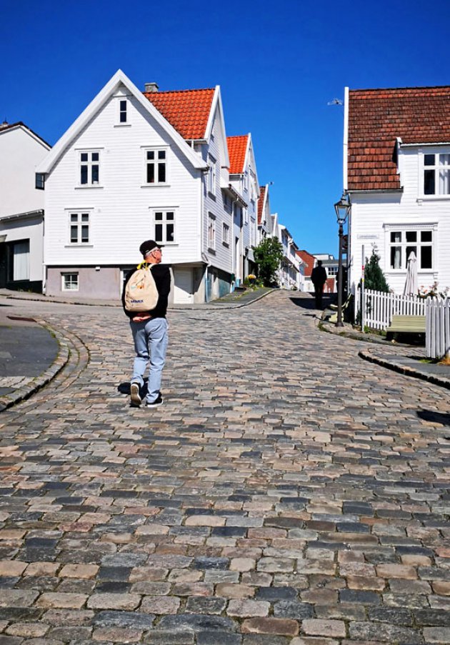 De steile straatjes in Stavanger