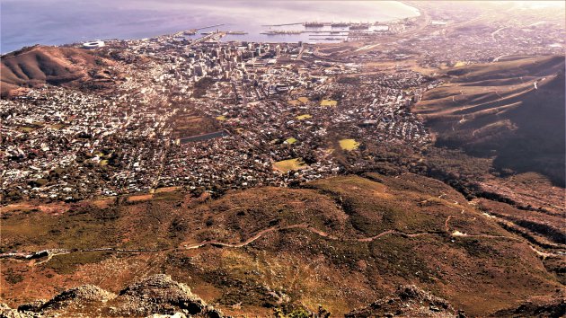 Kaapstad vanaf de Tafelberg