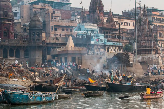 De ghats van Varanasi