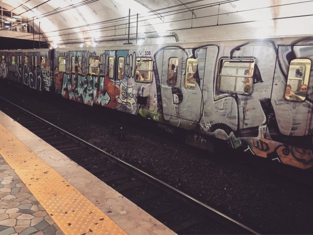 Painted Subway in Rome