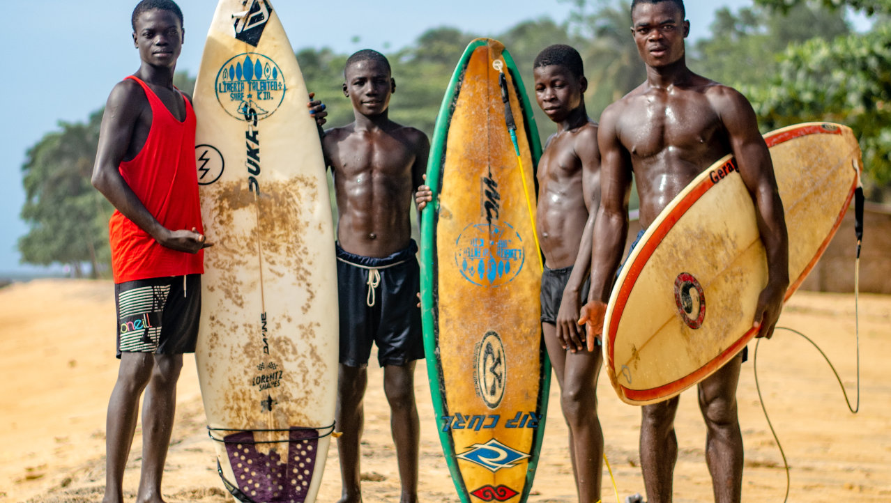 Surfen in Liberia