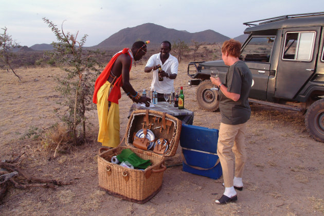 Picknick bij de Samburu's