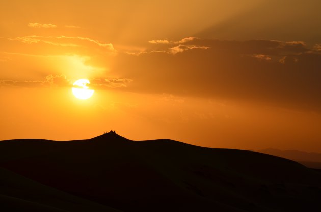 Het woestijngebied van Erg Chebbi, Marokko