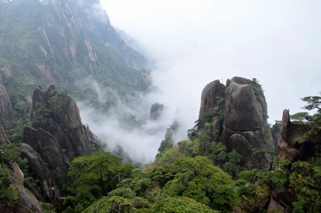 De mystieke bergen van Sanqingshan
