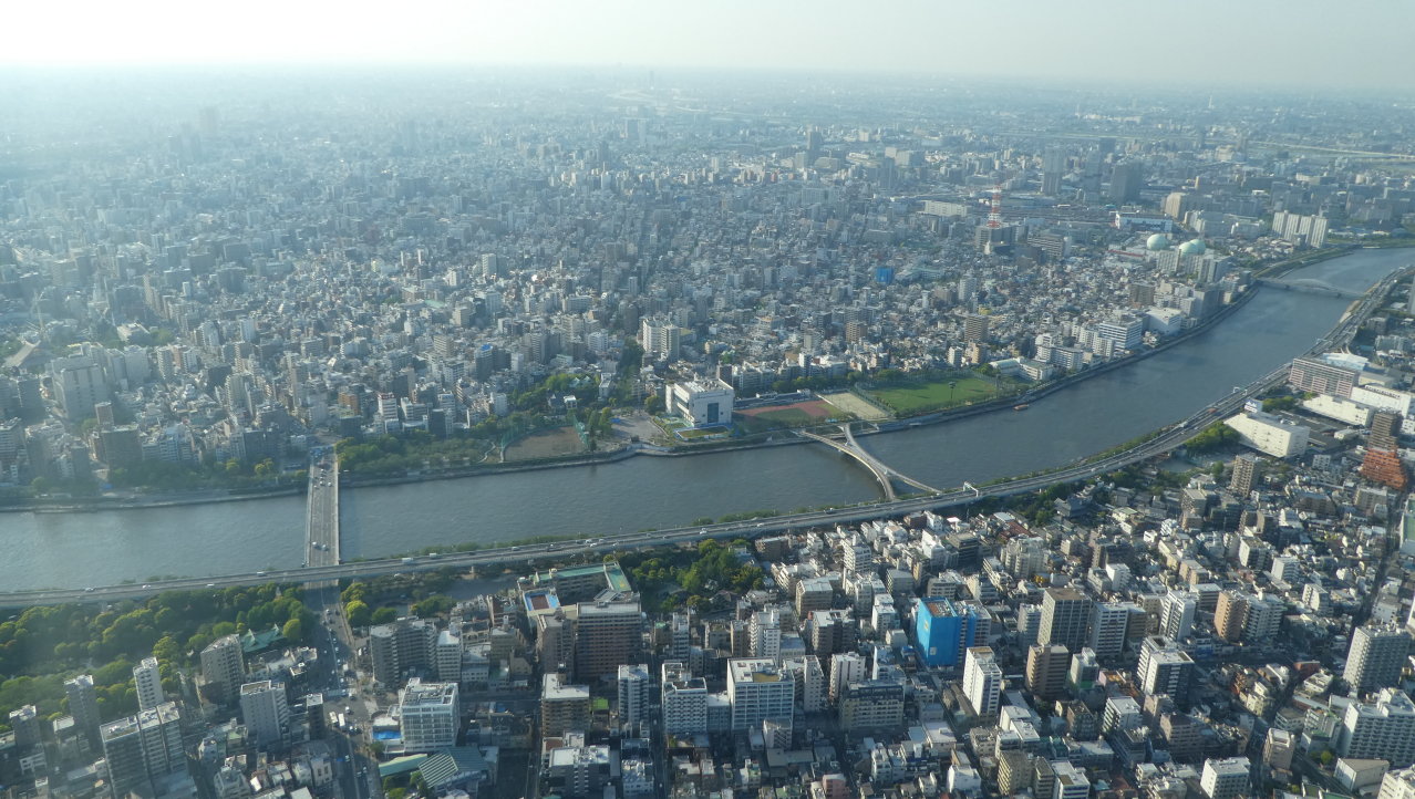 Uitzicht op Tokio vanuit the Sky Tree