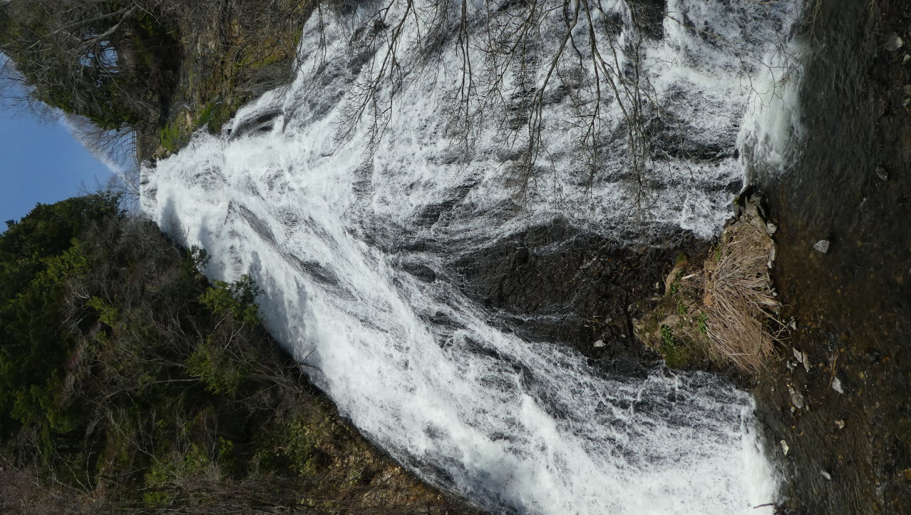 Eén van de watervallen tijdens onze hike
