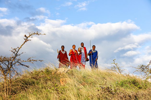 Maasai mannen aan de top van hun gemeenschap