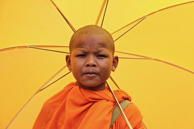 Jonge Cambodjaanse monnik