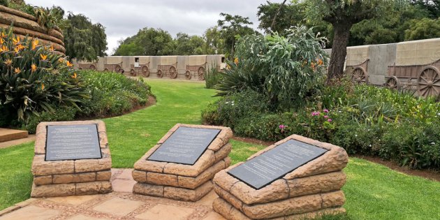 De tuinen van het voortrekkersmuseum in Pretoria