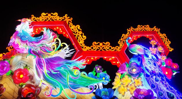 Kleurrijk China Light Festival