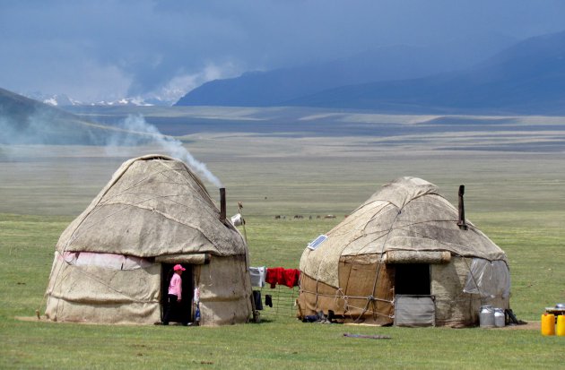 Yurts aan Son Kul