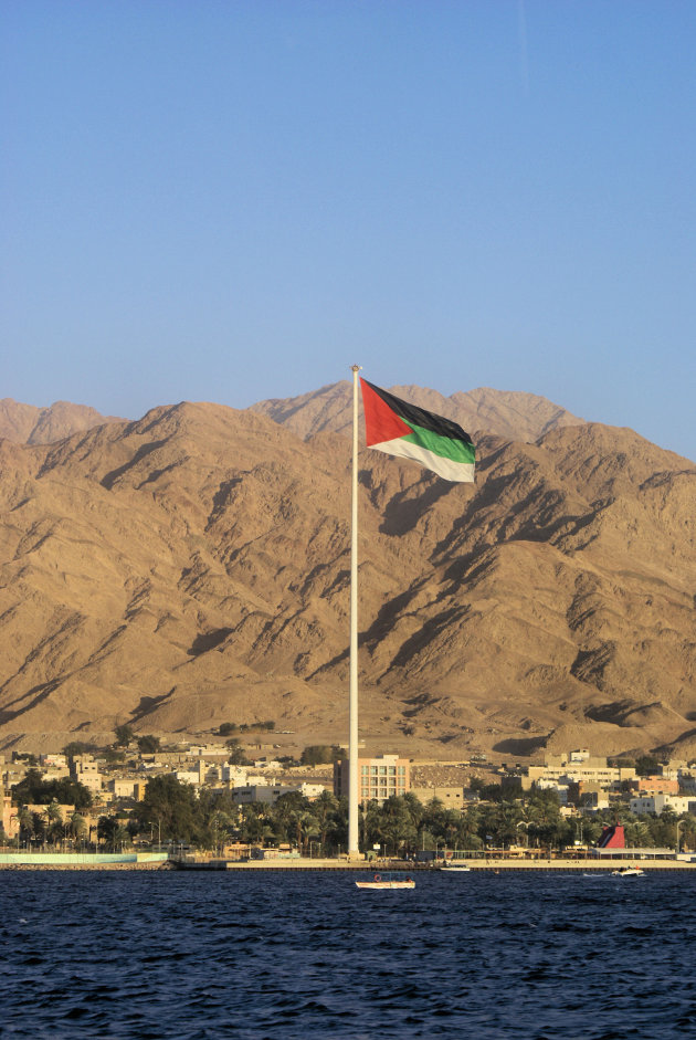 Vlag in Aqaba