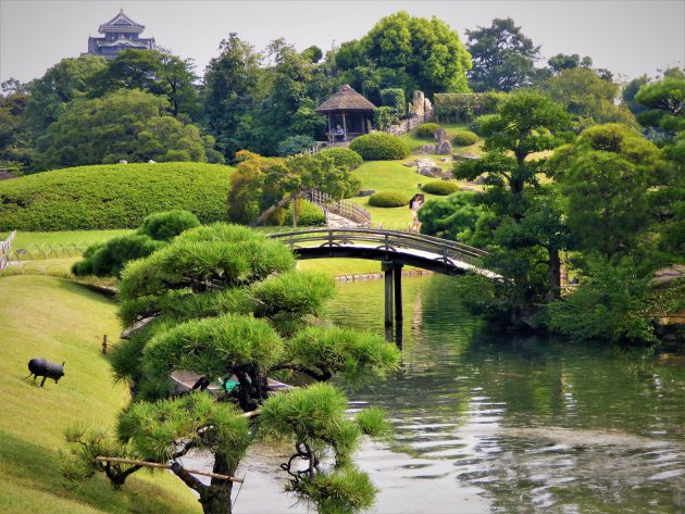 Koraku-en, Japanse landschapstuin in Okayama