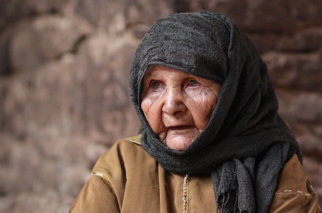 Oude berbervrouw