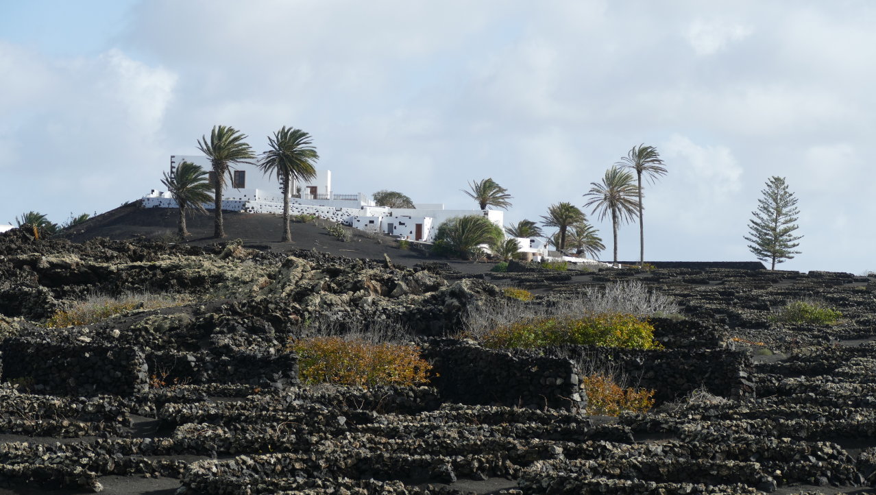 Het vulkanische landschap van Lanzarote