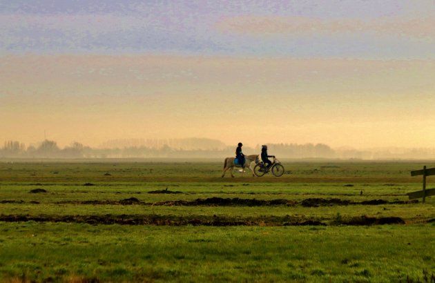 Samen door de polder