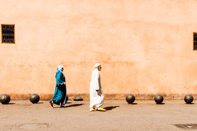 Door de medina van Marrakech