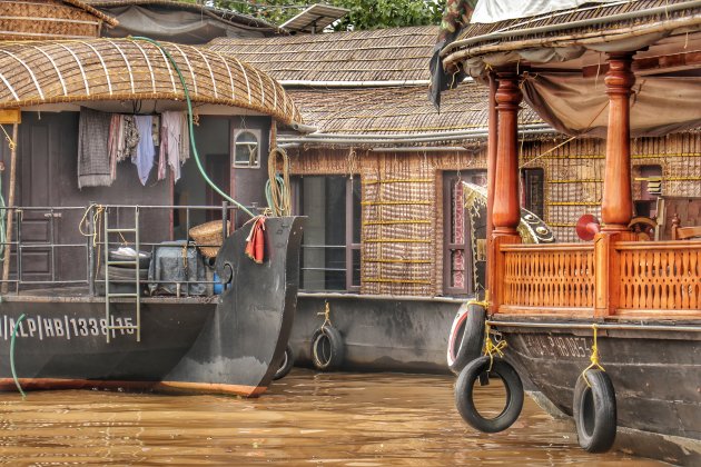Houseboten in de backwaters