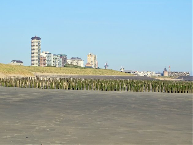 Lege stranden bij Vlissingen.