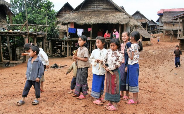 Dorpsleven in Vieng Phoukha