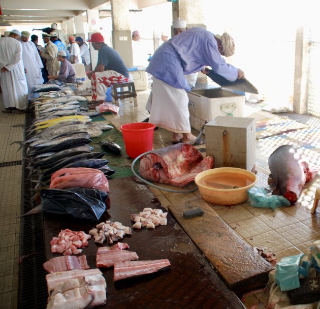 De vismarkt van Muscat